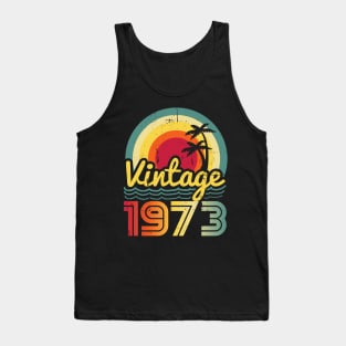 Vintage 1973 Made in 1973 50th birthday 50 years old Gift Tank Top